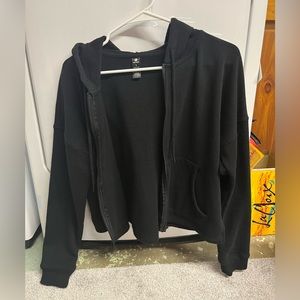90 Degree Cropped Zip-Up Hoodie